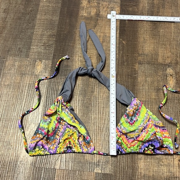 L Space String Bikini Women’s SZ Lg Mixed Media Top summer beach swimming sun - Picture 3 of 7